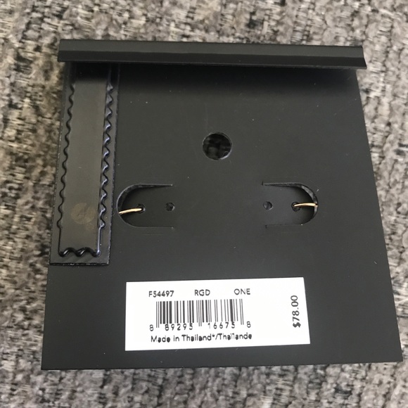 Coach Gold Pave Signature Huggie Earrings - Picture 9 of 12